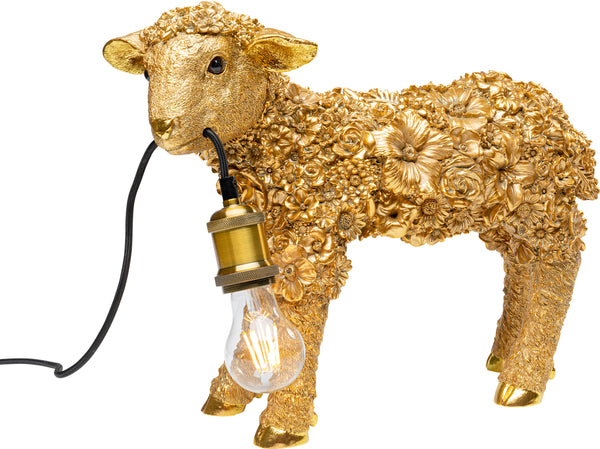 Tischleuchte Animal Flower Sheep Gold