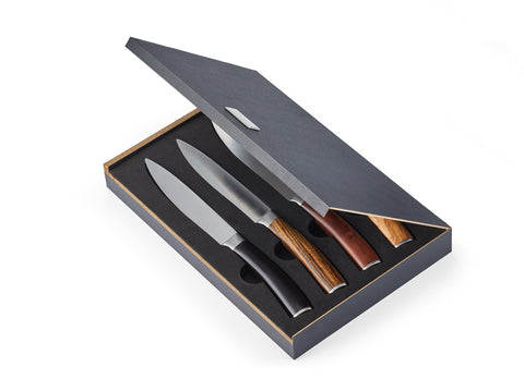 GARRY Steakmesserset mit Echtholzgriff in hochwertiger Geschenkbox