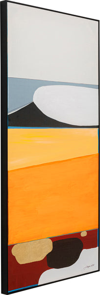 Gerahmtes Bild Abstract Shapes Orange 73x143cm