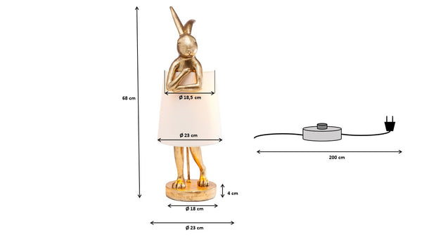 Tischleuchte Animal Rabbit 68cm