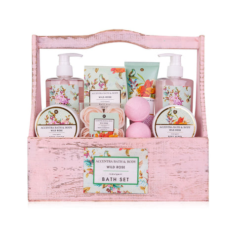 Geschenkset Vintage Florals in Vintage Holzbox