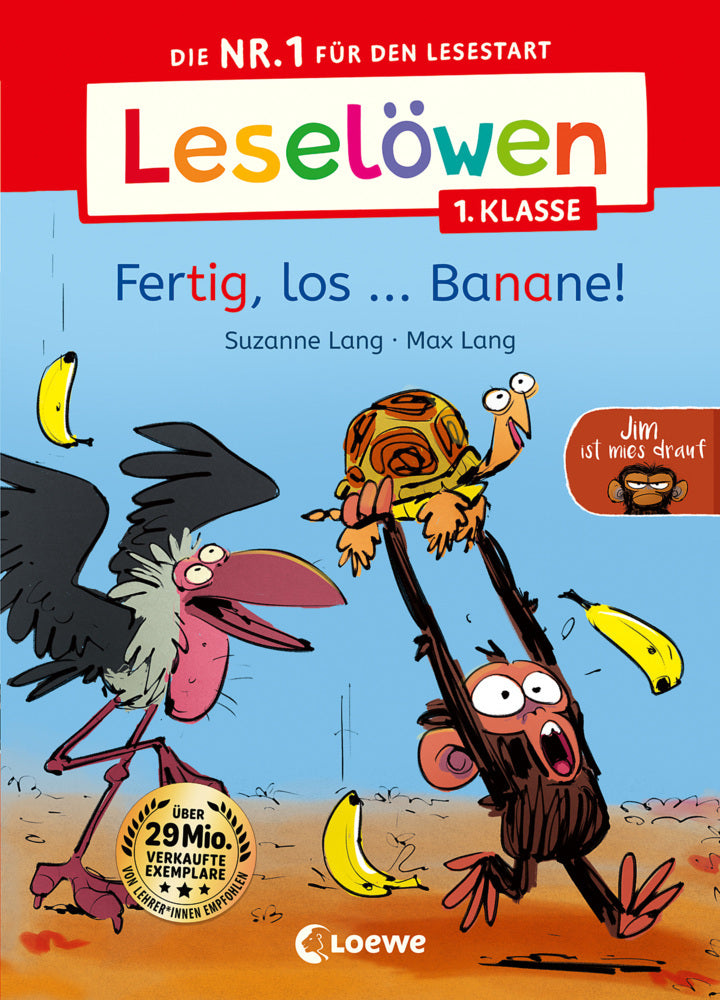 Leselöwen 1. Klasse - Jim ist mies drauf - Fertig, los ... Banane! - Bild 1