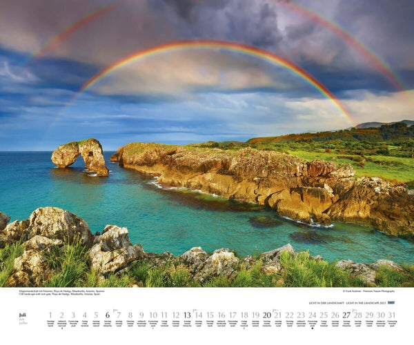 DUMONT - Licht in der Landschaft 2025 Wandkalender, 60x50cm, Fotokunst-Kalender mit beeindruckenden Landschaftsbildern, Kalender mit Bildern aus aller Welt, mit Spiralbindung - Bild 9