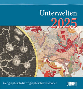 DUMONT - Geographisch-Kartographischer Kalender 2025 Wandkalender, 45x48cm, Kalender mit historischen Landkarten, zwölf Kalenderblätter präsentieren Schätze der Kartogrophie, fundierte Erläuterungen - Bild 1