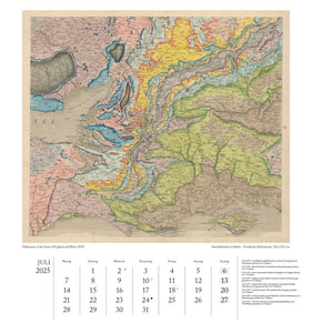 DUMONT - Geographisch-Kartographischer Kalender 2025 Wandkalender, 45x48cm, Kalender mit historischen Landkarten, zwölf Kalenderblätter präsentieren Schätze der Kartogrophie, fundierte Erläuterungen - Bild 8