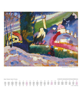 DUMONT - DUMONTS Großer Kunstkalender 2025 Wandkalender, 45x48cm, Kalender mit großen Gemälden berühmter Künstler, Reproduktion von höchster Qualität, mit Erläuterungen zu Künstlern und Gemälden - Bild 3