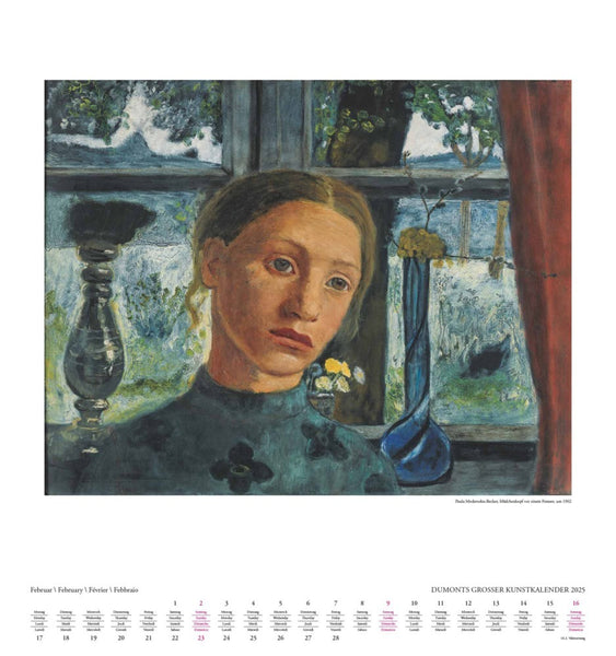 DUMONT - DUMONTS Großer Kunstkalender 2025 Wandkalender, 45x48cm, Kalender mit großen Gemälden berühmter Künstler, Reproduktion von höchster Qualität, mit Erläuterungen zu Künstlern und Gemälden - Bild 4