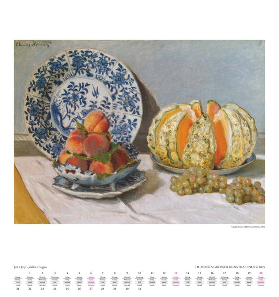 DUMONT - DUMONTS Großer Kunstkalender 2025 Wandkalender, 45x48cm, Kalender mit großen Gemälden berühmter Künstler, Reproduktion von höchster Qualität, mit Erläuterungen zu Künstlern und Gemälden - Bild 9