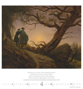 DUMONT - Caspar David Friedrich 2025 Wandkalender, 45x48cm, Kunstkalender mit ausgewählten Werken vom Landschaftsmaler, mit Zitaten aus der deutschen Romantik, einmalige Bildkompositionen - Bild 5