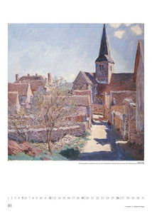 DUMONT - Claude Monet 2025 Wandkalender, 50x70cm, Posterkalender mit Gemälden des stilprägenden Mitbegründers des Impressionismus, unzählige Facetten des Lichtes und Stimmungsvolle Augenblicke - Bild 2