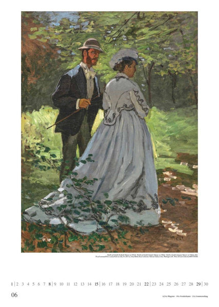 DUMONT - Claude Monet 2025 Wandkalender, 50x70cm, Posterkalender mit Gemälden des stilprägenden Mitbegründers des Impressionismus, unzählige Facetten des Lichtes und Stimmungsvolle Augenblicke - Bild 7