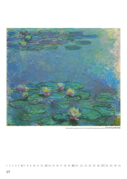 DUMONT - Claude Monet 2025 Wandkalender, 50x70cm, Posterkalender mit Gemälden des stilprägenden Mitbegründers des Impressionismus, unzählige Facetten des Lichtes und Stimmungsvolle Augenblicke - Bild 8