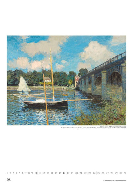 DUMONT - Claude Monet 2025 Wandkalender, 50x70cm, Posterkalender mit Gemälden des stilprägenden Mitbegründers des Impressionismus, unzählige Facetten des Lichtes und Stimmungsvolle Augenblicke - Bild 9