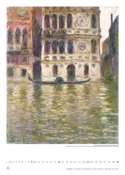 DUMONT - Claude Monet 2025 Wandkalender, 50x70cm, Posterkalender mit Gemälden des stilprägenden Mitbegründers des Impressionismus, unzählige Facetten des Lichtes und Stimmungsvolle Augenblicke - Bild 12