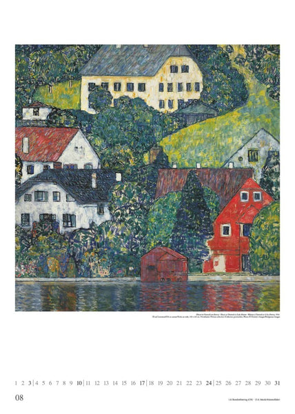 DUMONT - Gustav Klimt 2025 Wandkalender, 50x70cm, Posterkalender mit Gemälden von Gustav Klimt, Motive aus der Natur und dem Gesellschaftsleben seiner Zeit, repräsentative Auswahl seiner Werke - Bild 9