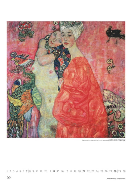 DUMONT - Gustav Klimt 2025 Wandkalender, 50x70cm, Posterkalender mit Gemälden von Gustav Klimt, Motive aus der Natur und dem Gesellschaftsleben seiner Zeit, repräsentative Auswahl seiner Werke - Bild 10