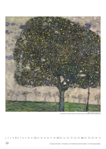 DUMONT - Gustav Klimt 2025 Wandkalender, 50x70cm, Posterkalender mit Gemälden von Gustav Klimt, Motive aus der Natur und dem Gesellschaftsleben seiner Zeit, repräsentative Auswahl seiner Werke - Bild 11