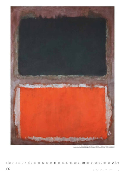 DUMONT - Mark Rothko 2025 Wandkalender, 50x70cm, Posterkalender mit Bildern vom Künstler Mark Rothko, intensive Farbkraft ausgewählter Bilder - Bild 7