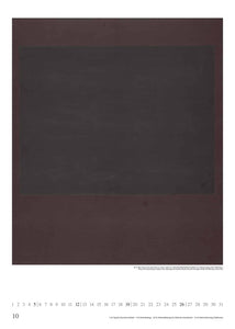 DUMONT - Mark Rothko 2025 Wandkalender, 50x70cm, Posterkalender mit Bildern vom Künstler Mark Rothko, intensive Farbkraft ausgewählter Bilder - Bild 11