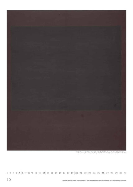 DUMONT - Mark Rothko 2025 Wandkalender, 50x70cm, Posterkalender mit Bildern vom Künstler Mark Rothko, intensive Farbkraft ausgewählter Bilder - Bild 12