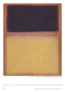 DUMONT - Mark Rothko 2025 Wandkalender, 50x70cm, Posterkalender mit Bildern vom Künstler Mark Rothko, intensive Farbkraft ausgewählter Bilder - Bild 13