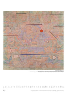 DUMONT - Paul Klee 2025 Kunst-Kalender, 50x70cm, Posterkalender mit Werken von Paul Klee, eindrucksvolle Farbkombinationen, internationales Kalendarium - Bild 4