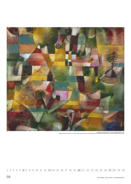 DUMONT - Paul Klee 2025 Kunst-Kalender, 50x70cm, Posterkalender mit Werken von Paul Klee, eindrucksvolle Farbkombinationen, internationales Kalendarium - Bild 5