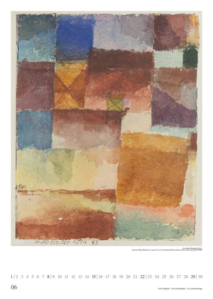 DUMONT - Paul Klee 2025 Kunst-Kalender, 50x70cm, Posterkalender mit Werken von Paul Klee, eindrucksvolle Farbkombinationen, internationales Kalendarium - Bild 7