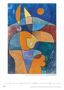 DUMONT - Paul Klee 2025 Kunst-Kalender, 50x70cm, Posterkalender mit Werken von Paul Klee, eindrucksvolle Farbkombinationen, internationales Kalendarium - Bild 11