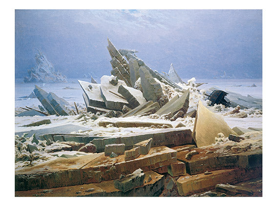 Caspar David Friedrich: Das Eismeer (Die gescheiterte Hoffnung), um 1823/24