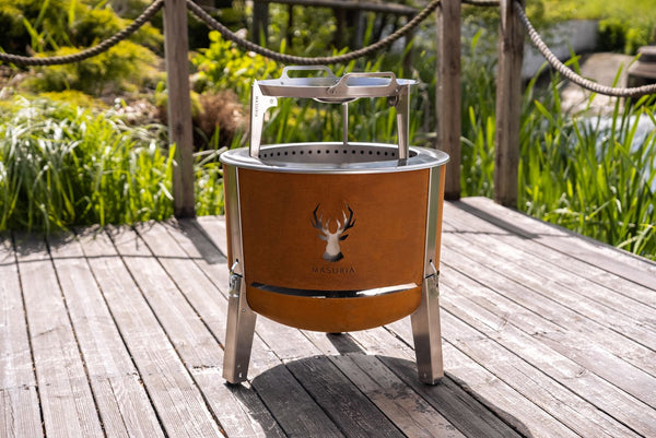 Rauchfreier Grill/ Feuerstelle: Alpha 600 - Corten