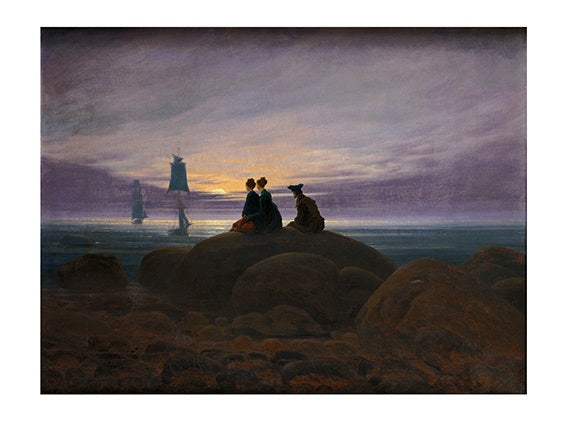 Caspar David Friedrich: Mondaufgang am Meer, 1822