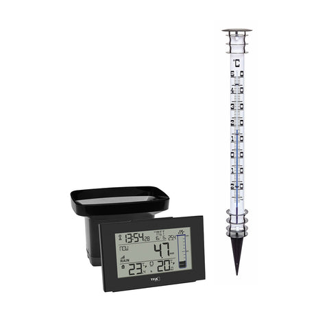 Wetter-Set mit Gartenthermometer und Regenmesser