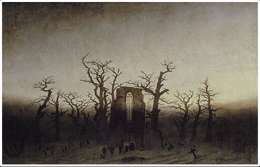 Caspar David Friedrich: Abtei im Eichwald, 1809-1810