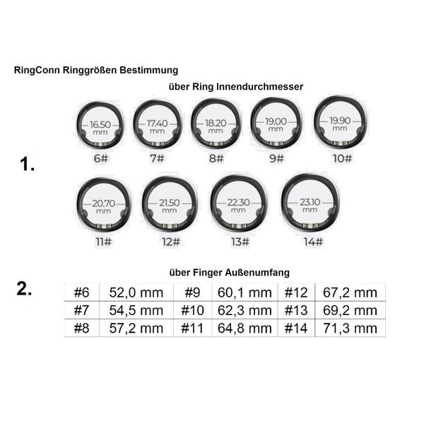 RINGCONN Smarter Ring Gr. 9 - Schwarz - Bild 14