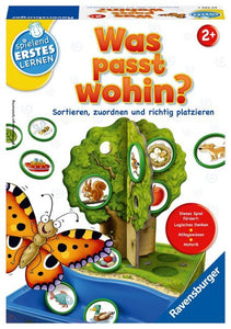 Ravensburger 24720 - Was passt wohin? - Zuordnungsspiel für die Kleinen - Spiel für Kinder ab 2 Jahren, Spielend erstes Lernen für 1-2 Spieler - Bild 1