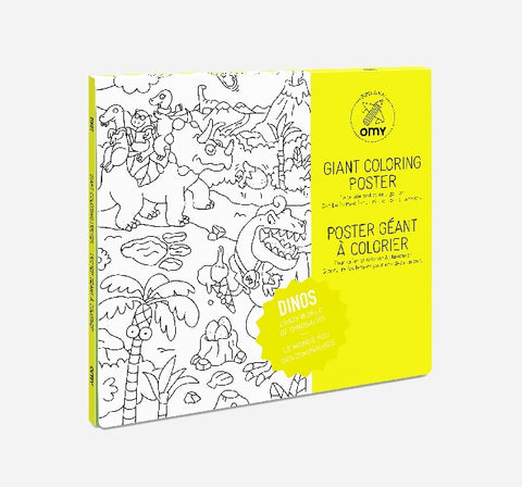 Giant Coloring Poster 70 x 100, Dinos - Bild 1