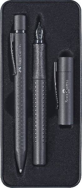 Faber-Castell Füller M/Kuli Set Grip Edition All Black - Bild 2