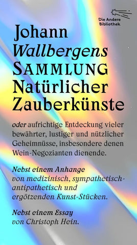 Johann Wallbergens Sammlung Natürlicher Zauberkünste - Bild 1